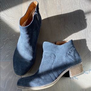 Lucky Brand Navy Blue Booties
